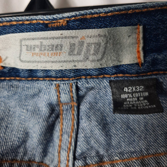 Urban Pipeline Men's 42x32 Blue Jeans - Picture 7 of 9
